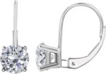 0.30 carats round white diamond leverback earrings for women in 14k white rose yellow gold prong setting.jpg