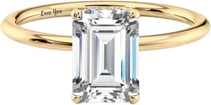 11.522.53 carat center moissanite engagement rings for women 10k 14k 18k solid gold emerald cut moissanite wedding ring size 4 12.jpg