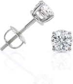 13 to 10 carat d e color and vs1 vs2 clarity lab grown diamond round stud earrings for women i 14k white gold earrings for her cttw 4 prong set secure screw back made in usa by beverly hills jewelers.jpg