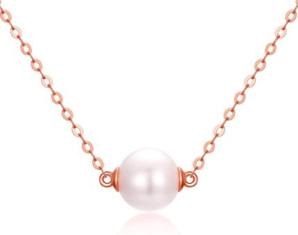 14k solid gold pearl necklace for women delicate cultured freshwater pearl choker pendant necklace love jewelry gift for girls mom wife 16 18.jpg