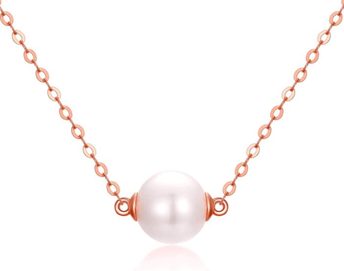 14k solid gold pearl necklace for women delicate cultured freshwater pearl choker pendant necklace love jewelry gift for girls mom wife 16 18.jpg