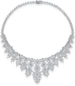 14k white gold moissanite choker for women exquisite branch inspired design with natural crystal lock luxury statement jewelry.jpg