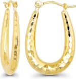 14k yellow gold high polished oval hoop earrings with hinged clasp various sizes design yellow gold hoops solid 14k gold earrings gold for women.jpg