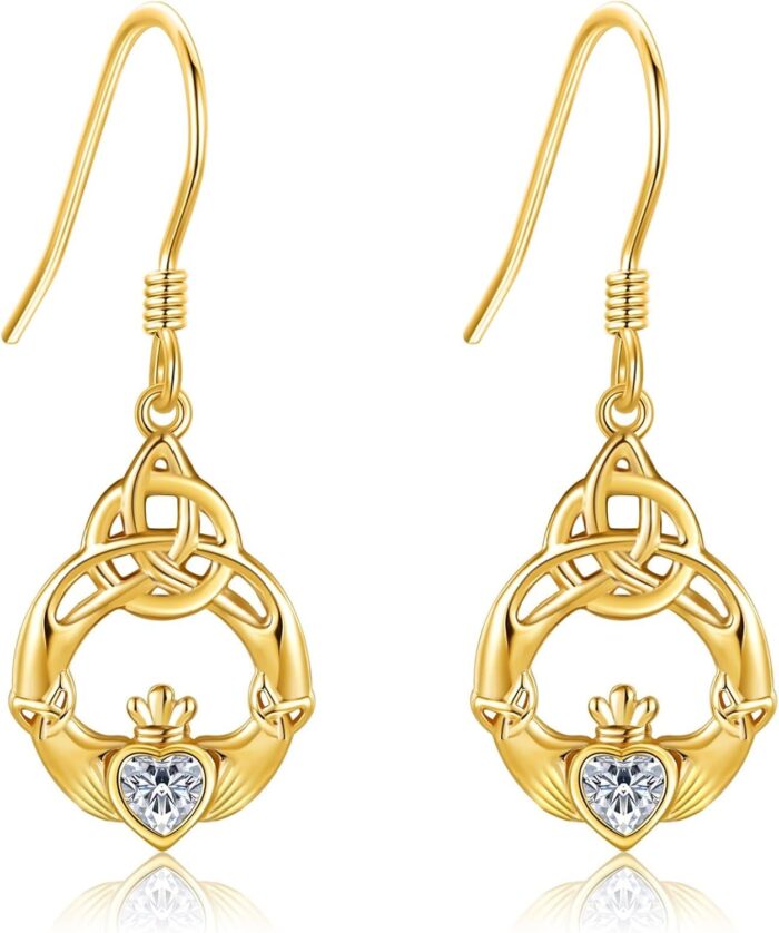 14k soild gold dangle earrings for women dangling drop earrings gifts for girls christmas gift.jpg