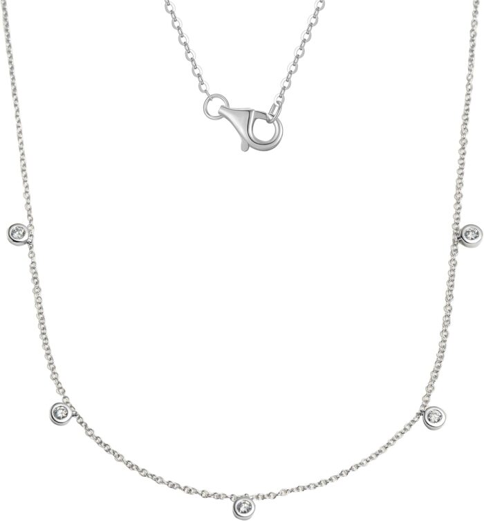 14k solid gold diamond solitaire station necklace seriesno fading no allergies non gold platinglab grown diamond def vsvvslobster buckle.jpg