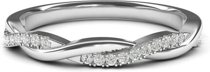 14k white gold 2.5mm petite twisted vine simulated diamond ring wedding band matching ring.jpg
