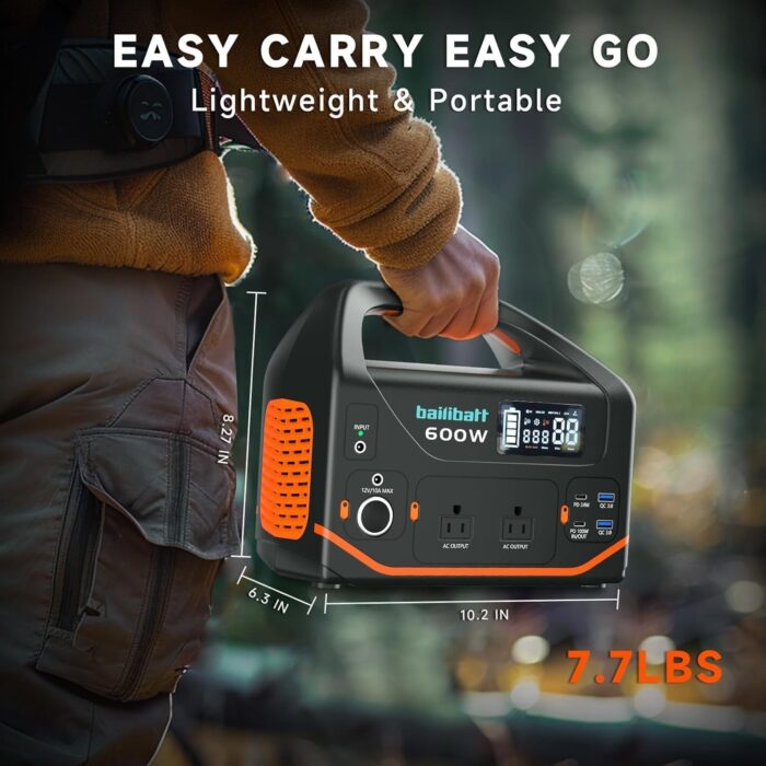 1746671616 portable power station 600w293wh portable generator for home use quiet generator for camping travel emergency cpap survival backup outdoor apartment100w pd 110v pure sine wave ac outlet.jpg
