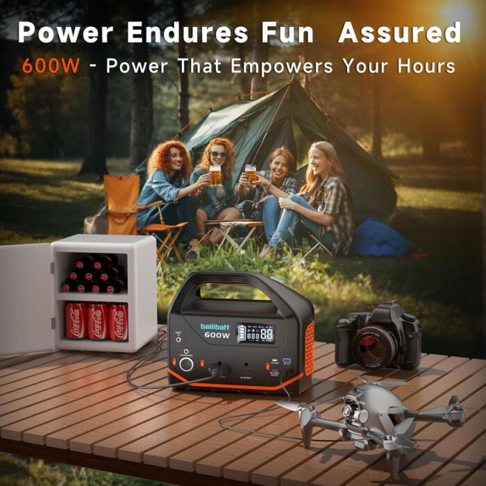 1746671619 portable power station 600w293wh portable generator for home use quiet generator for camping travel emergency cpap survival backup outdoor apartment100w pd 110v pure sine wave ac outlet.jpg
