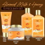1746674840 gift basket for women 10 pc almond milk honey beauty personal care set home bath pampering package for relaxing spa self care kit thank you birthday mom anniversary gift.jpg