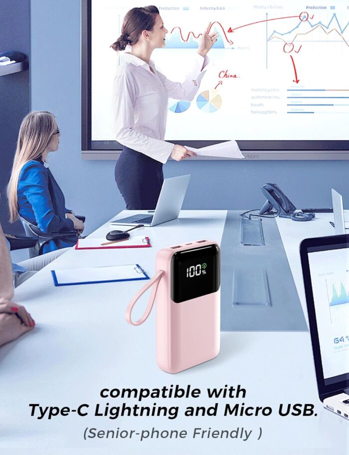 1746678984 portable charger with built in cable 15000mah power bank 22.5w fast charging 6 outputs slim travel essential battery pack with led display compatible with iphone 16151413 samsung ipad etc.jpg