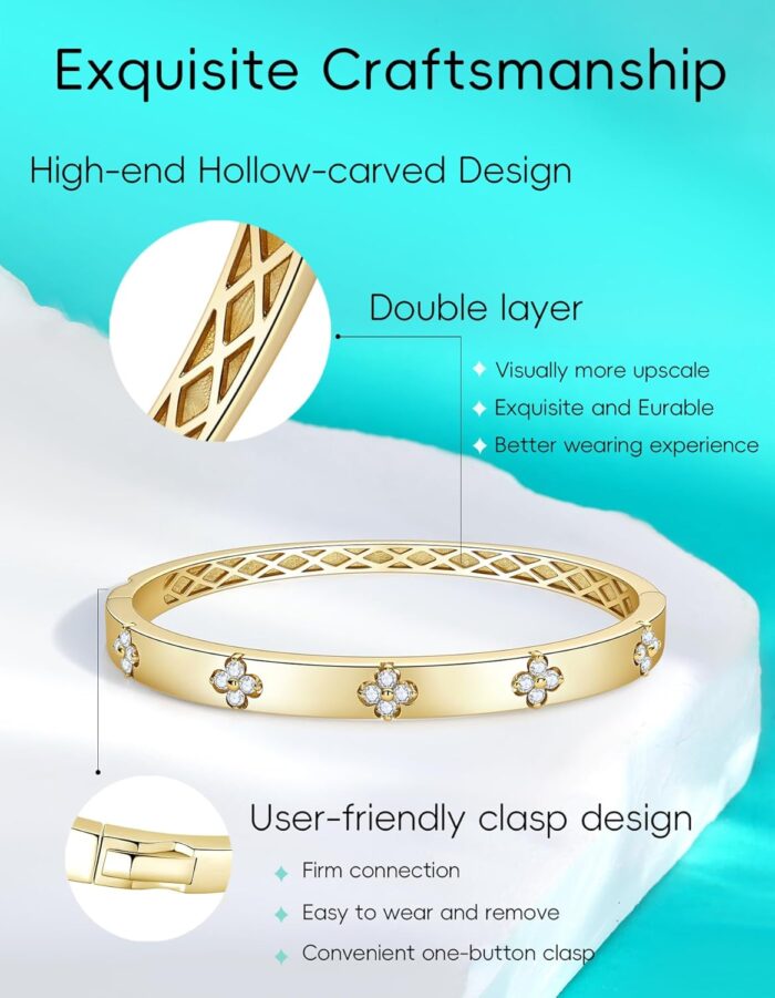 1746680591 clover emeraldmoissanite bracelets for women giftspremium emerald and moissanite d clolor vvs1 clarity 3ex cuts925 sterling silver plated 18k gold stackable non tarnish.jpg
