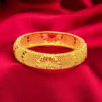 1746686637 18k gold womens hollowed out mesh peacock screen bracelet high end accessories for women daily accessories gifts for women.jpg