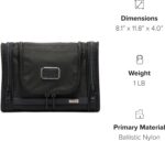 1746687118 tumi alpha hanging travel kit toiletries travel bag cosmetics organizer travel essentials bag with hooks pockets black.jpg