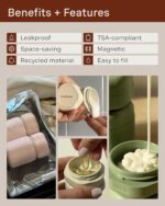 1746691703 cadence travel containers daily routine capsule set magnetic travel capsules for shampoo conditioner body wash pills and more 4 flex mediums 1.32oz 3 flex smalls 0.56oz pacific.jpg