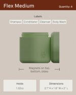 1746691705 cadence travel containers daily routine capsule set magnetic travel capsules for shampoo conditioner body wash pills and more 4 flex mediums 1.32oz 3 flex smalls 0.56oz pacific.jpg