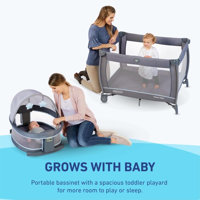 1746698090 graco pack n play dome lx playard with baby bassinet lightweight portable crib push button fold travel crib redmond convertible.jpg