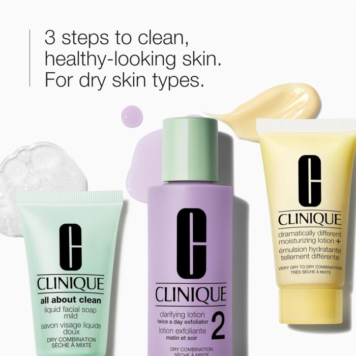 1746699166 clinique 3 step refresher course skincare set for dry combination skin types face soap clarifying lotion dramatically different lotion cleansing exfoliating moisturizing mini travel size.jpg