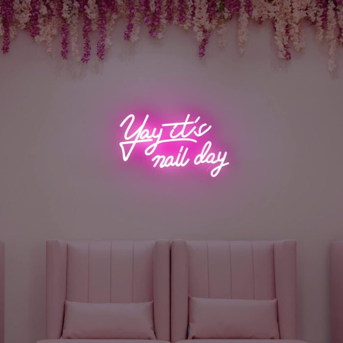 1746705281 yay its nail day neon sign for wall decor led lights beauty room salon pink salon nail tech decor aesthetic light door decorations girls neon signs accessories gift.jpg