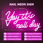 1746705284 yay its nail day neon sign for wall decor led lights beauty room salon pink salon nail tech decor aesthetic light door decorations girls neon signs accessories gift.jpg