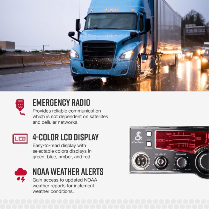 1746712020 cobra 29lx am professional cb radio emergency radio travel essentials noaa weather channels and emergency alert system selectable 4 color lcd auto scan and radio check black.jpg