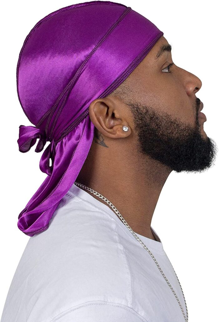 1746712538 forcewave 3 pieces silky durags and 1 wave cap pack for men waves moisture tech fabric satin du rag.jpg