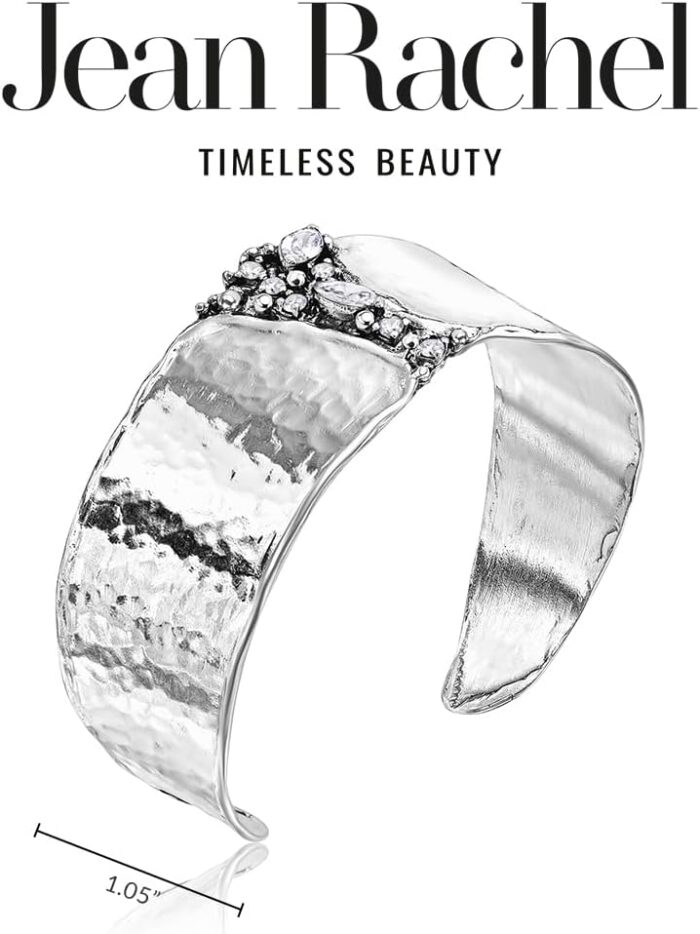 1746716763 jean rachel jewelry 925 sterling silver bracelet cuff bracelet with 2.60 tcw facet cubic zirconia vintage design hypoallergenic lead nickel free jewelry artisan handcrafted collection.jpg