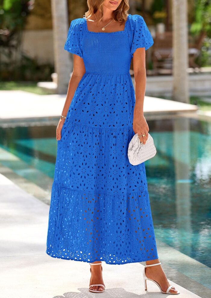1746723329 prettygarden summer dresses for women 2025 eyelet square neck puff sleeve smocked wedding guest maxi dress with pockets.jpg