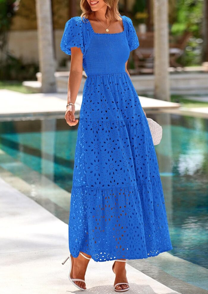 1746723331 prettygarden summer dresses for women 2025 eyelet square neck puff sleeve smocked wedding guest maxi dress with pockets.jpg