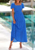 1746723336 prettygarden summer dresses for women 2025 eyelet square neck puff sleeve smocked wedding guest maxi dress with pockets.jpg