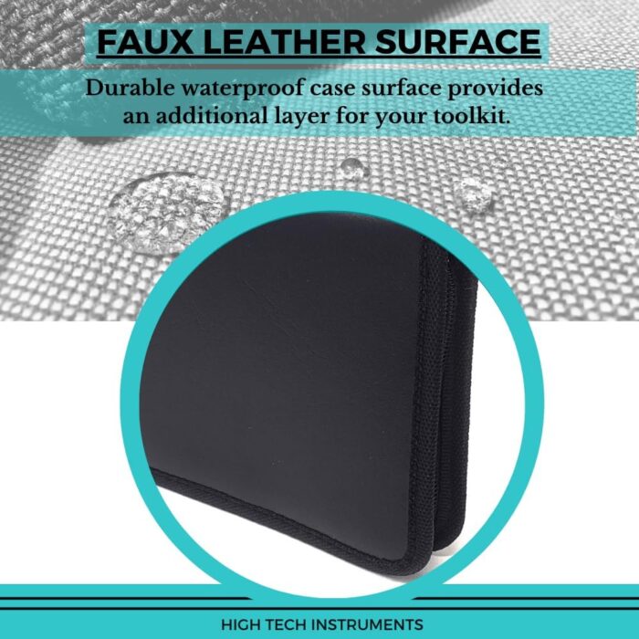 1746727300 multipurpose use portable salon pouch hand tools bag zipper case with elastic loops tweezers scissors holder made of faux leather 10 elastic loops 9x8.jpg