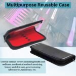 1746727303 multipurpose use portable salon pouch hand tools bag zipper case with elastic loops tweezers scissors holder made of faux leather 10 elastic loops 9x8.jpg