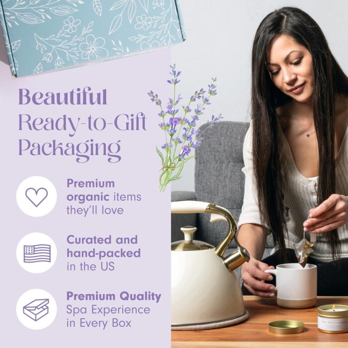 1746727489 unboxme lavender spa gift set relaxation gifts for women with candle bath bombs perfect self care gift for women birthdays christmas get well soon or valentines day.jpg