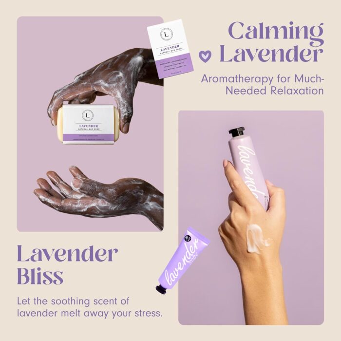 1746727492 unboxme lavender spa gift set relaxation gifts for women with candle bath bombs perfect self care gift for women birthdays christmas get well soon or valentines day.jpg