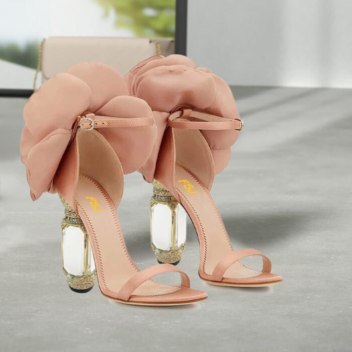 1746729282 fsj women open toe stylish sandal ankle strap chunky block high thick heels wedding party ballroom prom shoes us size 4 15 us.jpg