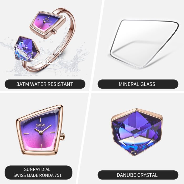 1746729961 saga illusion womens luxury cuff bangle watch shaped mineral case 316l stainless steel bracelet with danube crystals swiss ronda quartz movement 30m water resistant.jpg