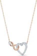 1746729998 swarovski infinity necklace and stud pierced earrings set with clear crystal pave and mixed metal plated finish in infinity and heart design.jpg