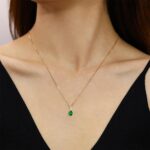1746730104 fancime 14k solid yellow gold teardrop pendant with diamond birthstone necklace birthday gifts for mom women sterling silver chain 16 2 extender.jpg