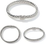 1746730210 john hardy dot collection womens bracelet 6.55mm 925 sterling silver luxury womens wrist bracelet with pusher clasp.jpg