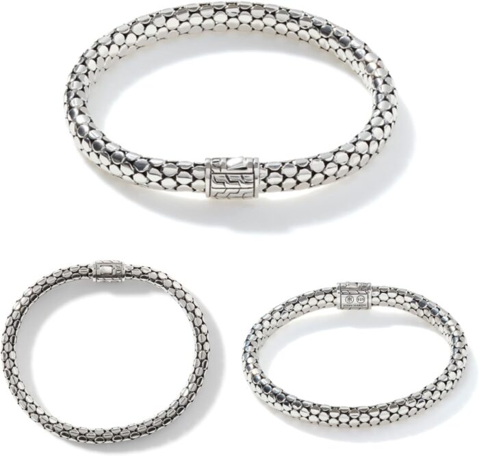 1746730210 john hardy dot collection womens bracelet 6.55mm 925 sterling silver luxury womens wrist bracelet with pusher clasp.jpg