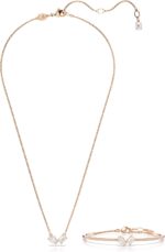 1746730243 swarovski mesmera necklace and bracelet set clear mixed cut stones in a rose gold tone finished setting part of the mesmera collection.jpg
