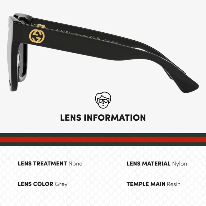 1746730835 gucci gg0034sn women designer square shape sunglasses square frame eyewear with non polarized lenses epitome of luxury and style.jpg
