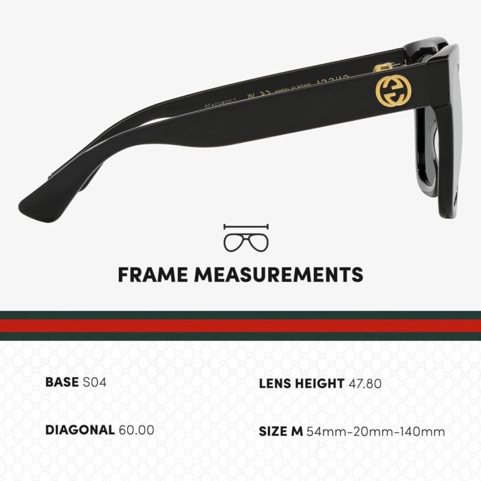 1746730837 gucci gg0034sn women designer square shape sunglasses square frame eyewear with non polarized lenses epitome of luxury and style.jpg