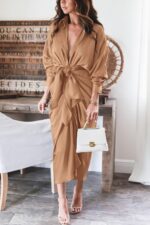 1746734302 btfbm women long sleeve satin dress 2025 summer spring lapel v neck button down elegant belted ruched maxi shirt dresses.jpg