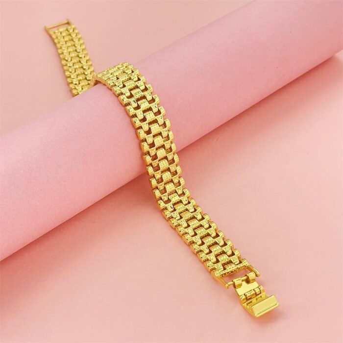 1746738168 18k solid color mesh strap bracelet fashionable and creative high end bracelet mens and womens festival preferred gift.jpg