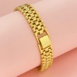 1746738169 18k solid color mesh strap bracelet fashionable and creative high end bracelet mens and womens festival preferred gift.jpg