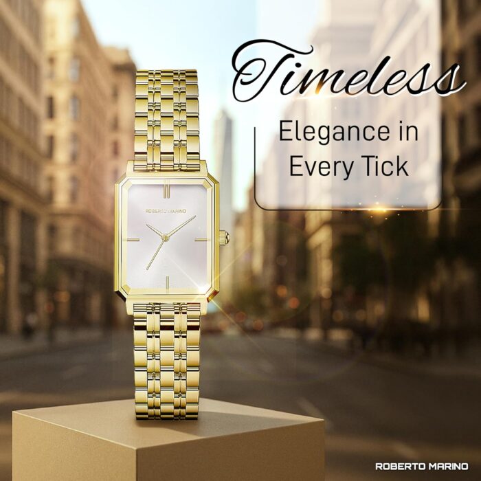 1746738743 rm1982 womens luxury watch rectangular gold – japanese quartz movement vintage stainless steel design silver dial elegant dress timepiece 3atm water resistant – reloj para mujer.jpg