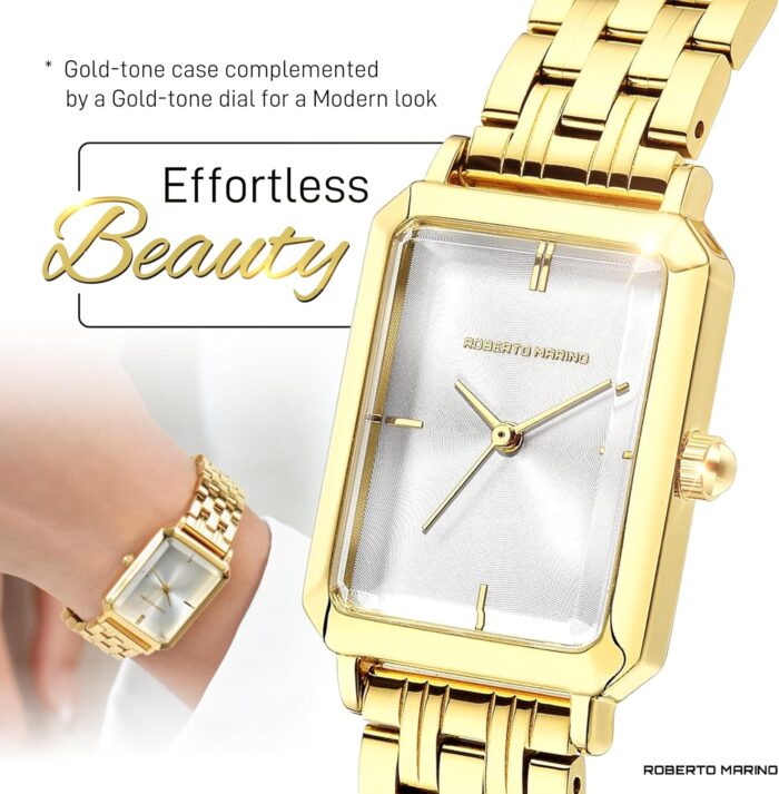 1746738747 rm1982 womens luxury watch rectangular gold – japanese quartz movement vintage stainless steel design silver dial elegant dress timepiece 3atm water resistant – reloj para mujer.jpg