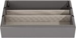 1746742176 tech tray luxury personal electronics organizer designer lacquered wood stand display stores charges multiple devices including tablets iphone ipad and smart watches royal grey.jpg
