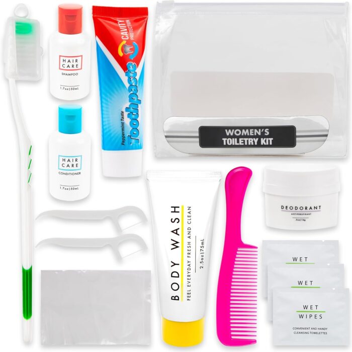 1746745800 trail maker 25 kits homeless care package supplies bulk summer hygiene travel kits for women 15 piece travel size toiletries homeless supplies in bulk for charity.jpg