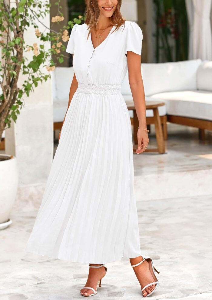 1746755528 prettygarden womens maxi dresses 2025 summer trendy cap short sleeve button v neck casual flowy pleated long dress.jpg